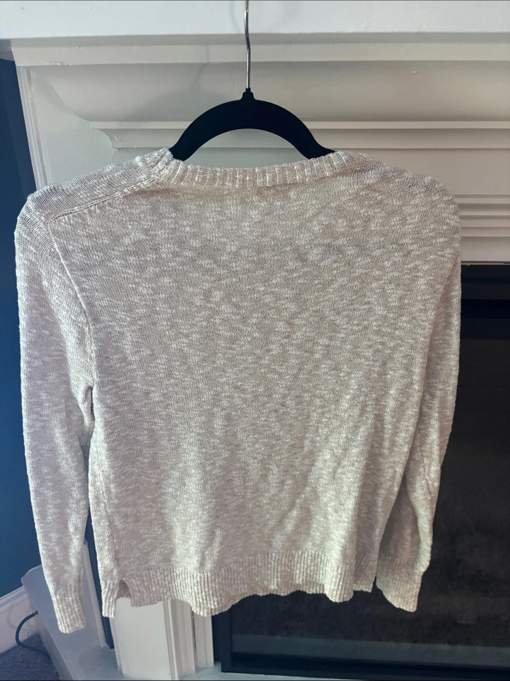 J. Crew Soft Heathered Cream Crewneck Sweater